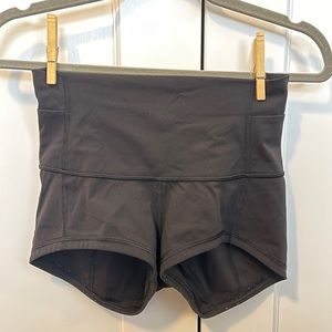 Black Lululemon Booty Shorts Spandex